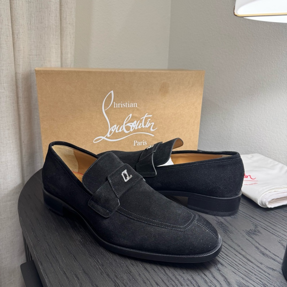 Christian Louboutin Varsimoc Loafer Crosta Black 44.5